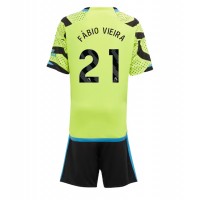Arsenal Fabio Vieira #21 Vonkajší Detský futbalový dres 2023-24 Krátky Rukáv (+ trenírky)